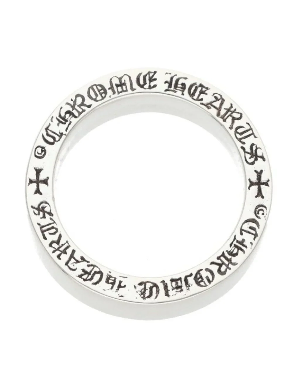 Chrome Hearts Spacer Pln Plain Silver Ring
